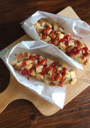 食パンで！揚げないアメリカンドック-レシピのメイン写真