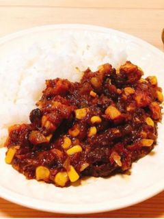 甘辛和風コーンとベーコンのキーマカレー-レシピのメイン写真