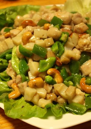 角切りレンコンと鶏肉の中華炒め-レシピのメイン写真