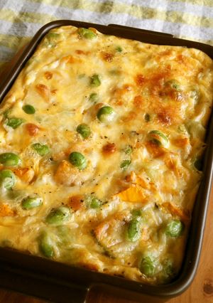 牛乳で　かぼちゃと枝豆のキッシュ-レシピのメイン写真