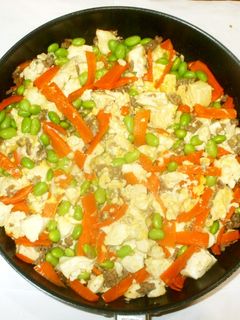 ひき肉炒り豆腐♪簡単水切りなし-レシピのメイン写真