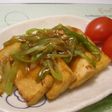 厚揚げ豆腐のねぎあんかけ