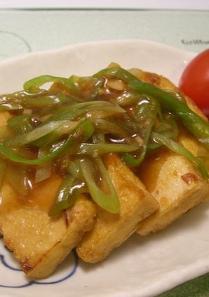 厚揚げ豆腐のねぎあんかけ-レシピのメイン写真