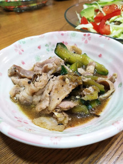 きゅうりの韓国風浅漬けと豚バラ炒め-レシピのメイン写真