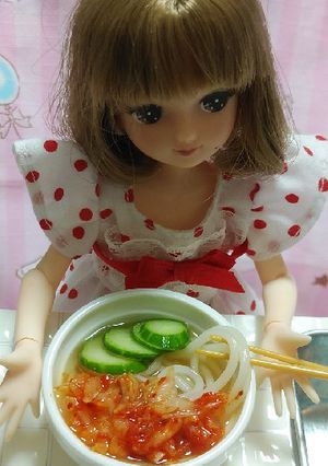 リカちゃん♡SNS話題の冷麺風そうめん-レシピのメイン写真