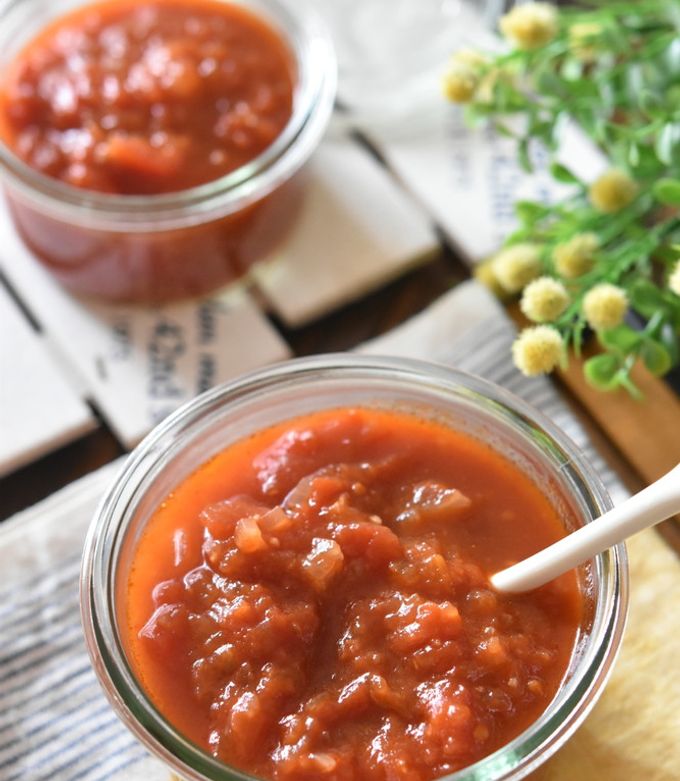 レンジで簡単♪濃厚トマトソース by 鈴木美鈴 【クックパッド】 簡単