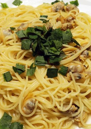 大葉香るあさりのパスタ！ボンゴレビアンコ-レシピのメイン写真
