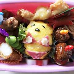 รูปของ 簡単ぐでたまキャラ弁 夏バージョン