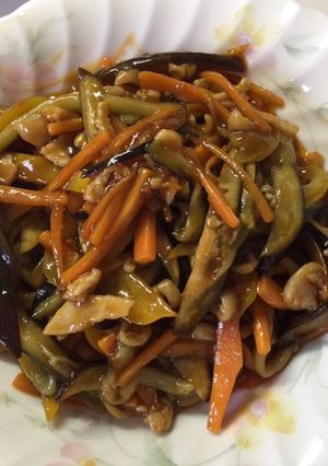 鶏皮活用法！ 鶏皮で作る麻婆茄子★-レシピのメイン写真