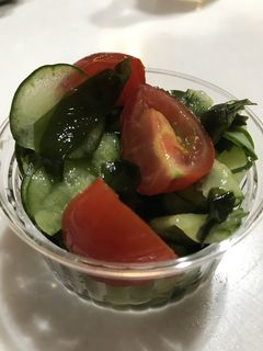 ミニトマト×わかめ×きゅうりの酢の物-レシピのメイン写真