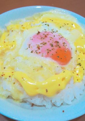 悪魔的!!☆1分で簡単カルボナーラ丼!-レシピのメイン写真