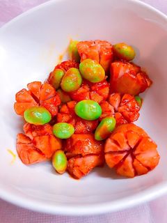 ソーセージと枝豆のカレーケチャップ炒め-レシピのメイン写真