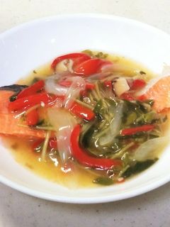 蒸し魚の塩野菜あんかけ-レシピのメイン写真