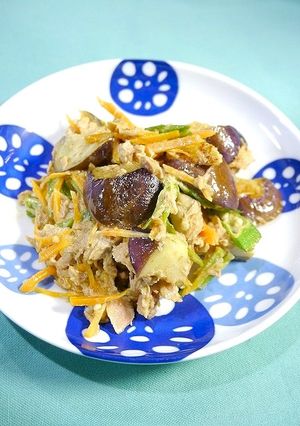 簡単！茄子とツナのキムチマヨ炒め-レシピのメイン写真