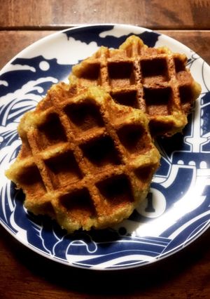アレルギーフリー 玄米粉バナナワッフル-レシピのメイン写真