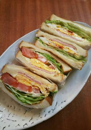 ホットサンド トマト ハム 玉子 チーズ-レシピのメイン写真
