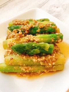 めんつゆで超簡単!アスパラのごま和え-レシピのメイン写真