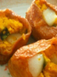 かぼちゃとお餅のおいなりさん-レシピのメイン写真