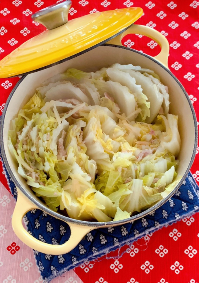 白菜と豚肉の重ね蒸し-レシピのメイン写真