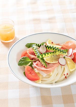 瀬戸内レモンサラダうどん-レシピのメイン写真