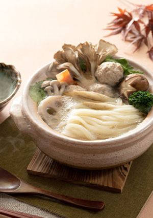 根菜と鶏つくねの麹鍋-レシピのメイン写真
