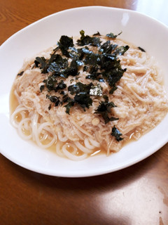 なめ茸とろろ冷やしうどん-レシピのメイン写真