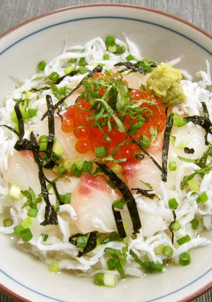 鯛茶漬け（いくら・しらす乗せ）-レシピのメイン写真