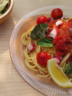 タコとトマトの冷たいパスタ-レシピのメイン写真