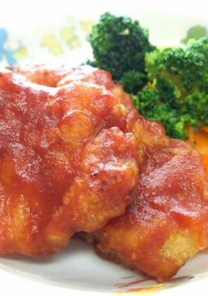 【保育園給食】かじきのケチャップあえ-レシピのメイン写真