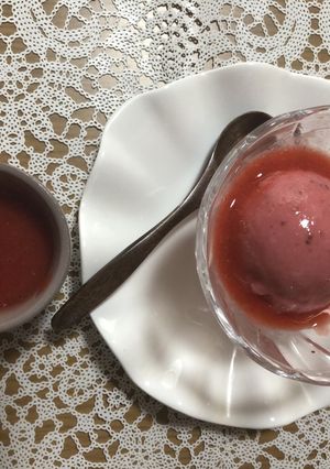 豆乳苺アイスクリーム-レシピのメイン写真
