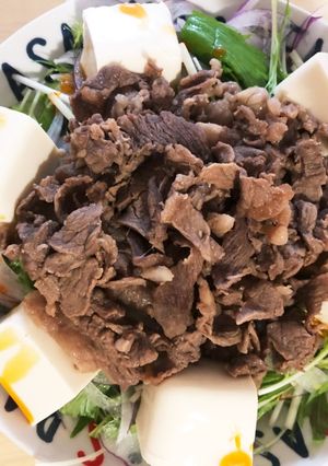 水菜と牛肉のサラダ-レシピのメイン写真