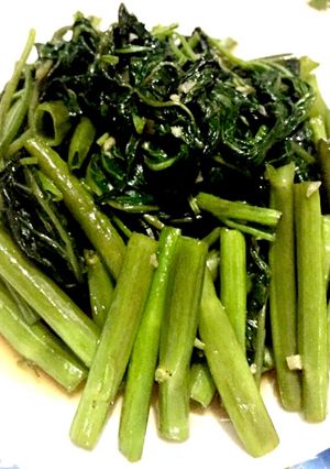 空芯菜のにんにく炒め(^^)♬-レシピのメイン写真