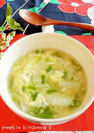 餃子の皮で♬ちょこっとワンタン風スープ-レシピのメイン写真