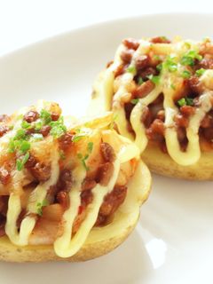納豆とキムチのポテトカップグラタン-レシピのメイン写真