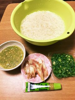 アボガドすりごまのつけ汁そうめん-レシピのメイン写真