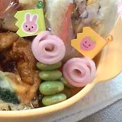 枝豆ピックにお花が咲いた!お弁当の隙間に-レシピのメイン写真