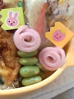 枝豆ピックにお花が咲いた!お弁当の隙間に-レシピのメイン写真