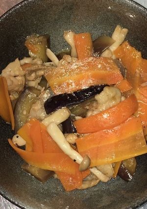豚バラ肉と茄子のバルサミコ酢炒め-レシピのメイン写真