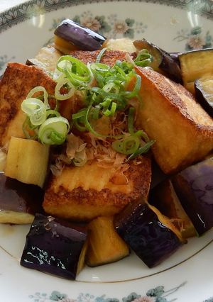 【主菜・副菜】厚揚げとなすの和風ステーキ-レシピのメイン写真