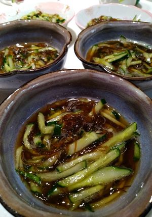 もずくときゅうりの酢の物-レシピのメイン写真