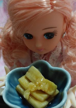 リカちゃんサイズꕤやまと尼寺*蒸しなす-レシピのメイン写真