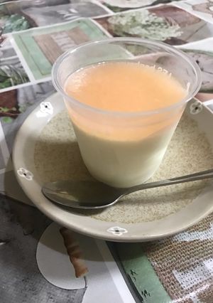 ネクターソースがかかったホワイトプリン-レシピのメイン写真