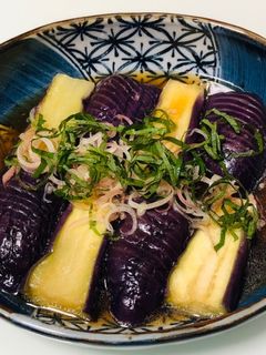 レンジで簡単☆なすのめんつゆごま油お浸し-レシピのメイン写真