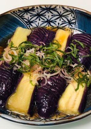 レンジで簡単☆なすのめんつゆごま油お浸し-レシピのメイン写真