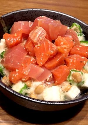夏バテ時におすすめネバトロ漬け丼-レシピのメイン写真