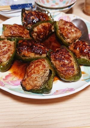 大雑把なピーマンの肉詰め-レシピのメイン写真