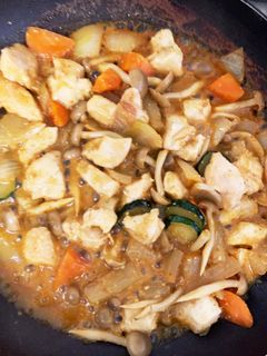 大根夏野菜鶏胸肉の回鍋肉風炒め煮-レシピのメイン写真