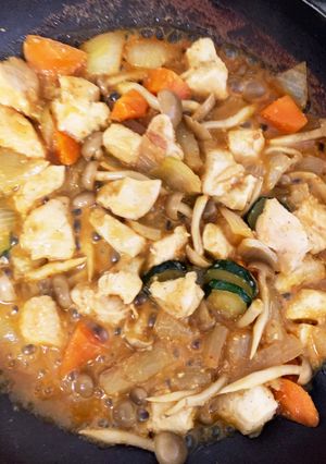 大根夏野菜鶏胸肉の回鍋肉風炒め煮-レシピのメイン写真