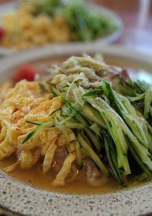 暑い夏、フォーの麺を美味い冷麺で食う！-レシピのメイン写真