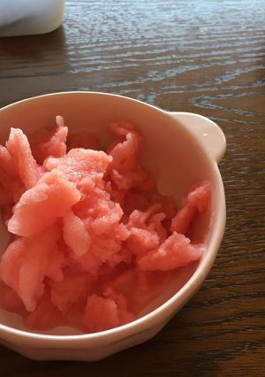 とろ雪かき氷器でつくる♪スイカのかき氷♪-レシピのメイン写真